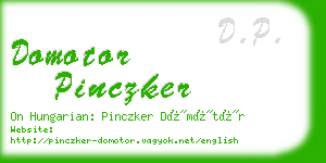 domotor pinczker business card